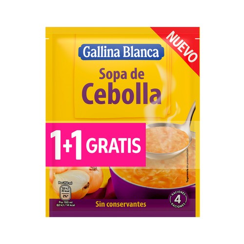 GALLINA BLANCA Sopa de cebolla 1+1 48gx2