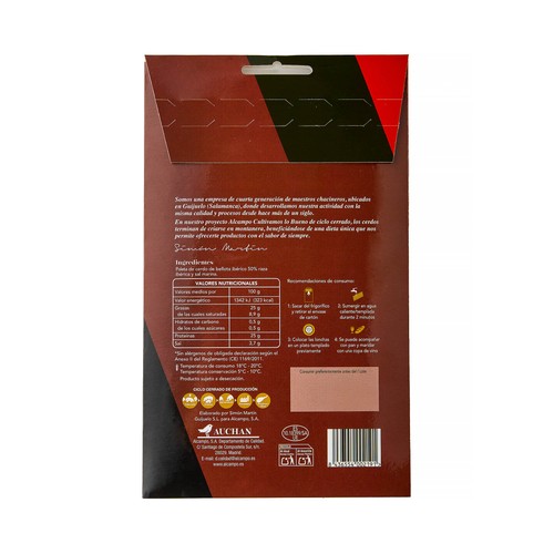 ALCAMPO CULTIVAMOS LO BUENO  Paleta de bellota ibérica (50% raza ibérica)  80 g.