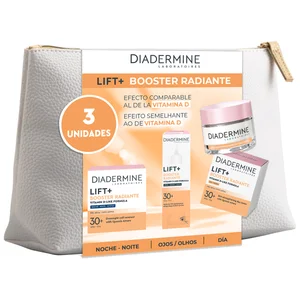 DIADERMINE Lift + booster Neceser con productos para el cuidado facial.