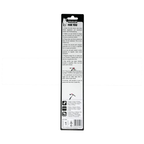 VITAKRAFT Barra de plástico con ratón de juguete para gatos VITAKRAFT 1 ud.