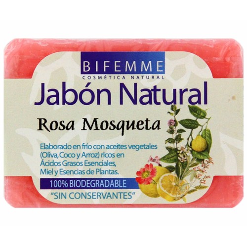 Jabón natural de rosa mosqueta BIFEMME 100 gr