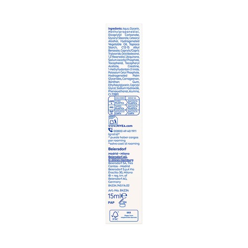 NIVEA Q10 energy Contorno de ojos energizante, para piel cansada y apagada 15 ml.