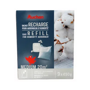 Pack de 3 recambios de absorbedor de humedad, 450g. PRODUCTO ALCAMPO.