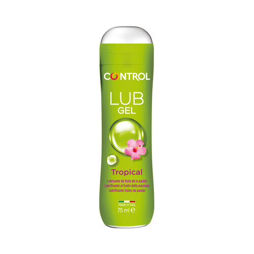 CONTROL Tropical Gel lubricante con aroma a fruta de la pasión 75 ml.