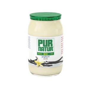 PUR NATUR Yogur de vainilla ecológico PUR NATUR 150 g.