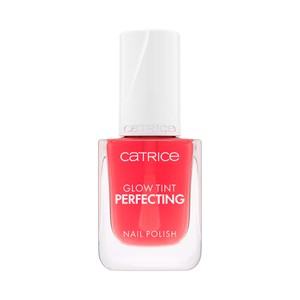 CATRICE Glow tint tono 010 Soft blush, rojo transparente Esmalte de uñas acabado brillante.