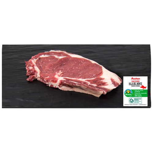 Entrecot de lomo de vacuno Villa del monte ALCAMPO PRODUCCIÓN CONTROLADA 300 Gramos Aproximados