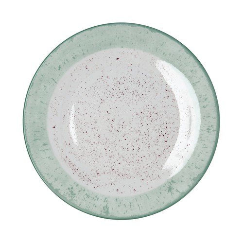 Plato llano 27cm porcelana color turquesa. QUID