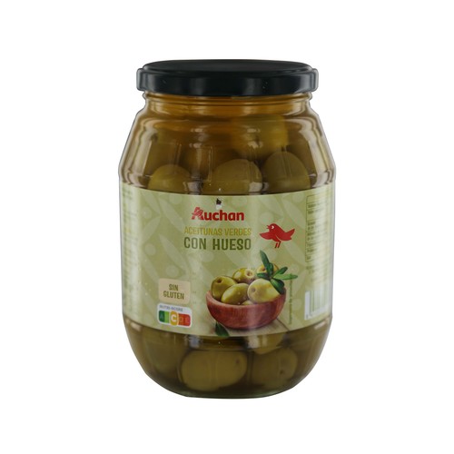 PRODUCTO ALCAMPO Aceitunas verdes Gordal con hueso bote de 550 g.