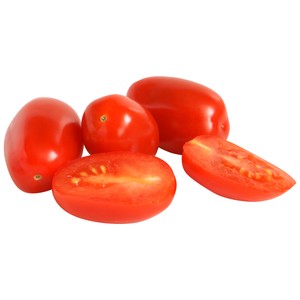 Tomates cherry pera ecológicos, tarrina 250 g.