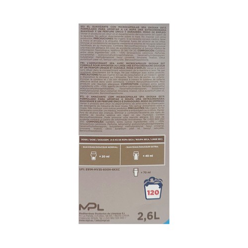 EKOSAN Suavizante spa 2,6L