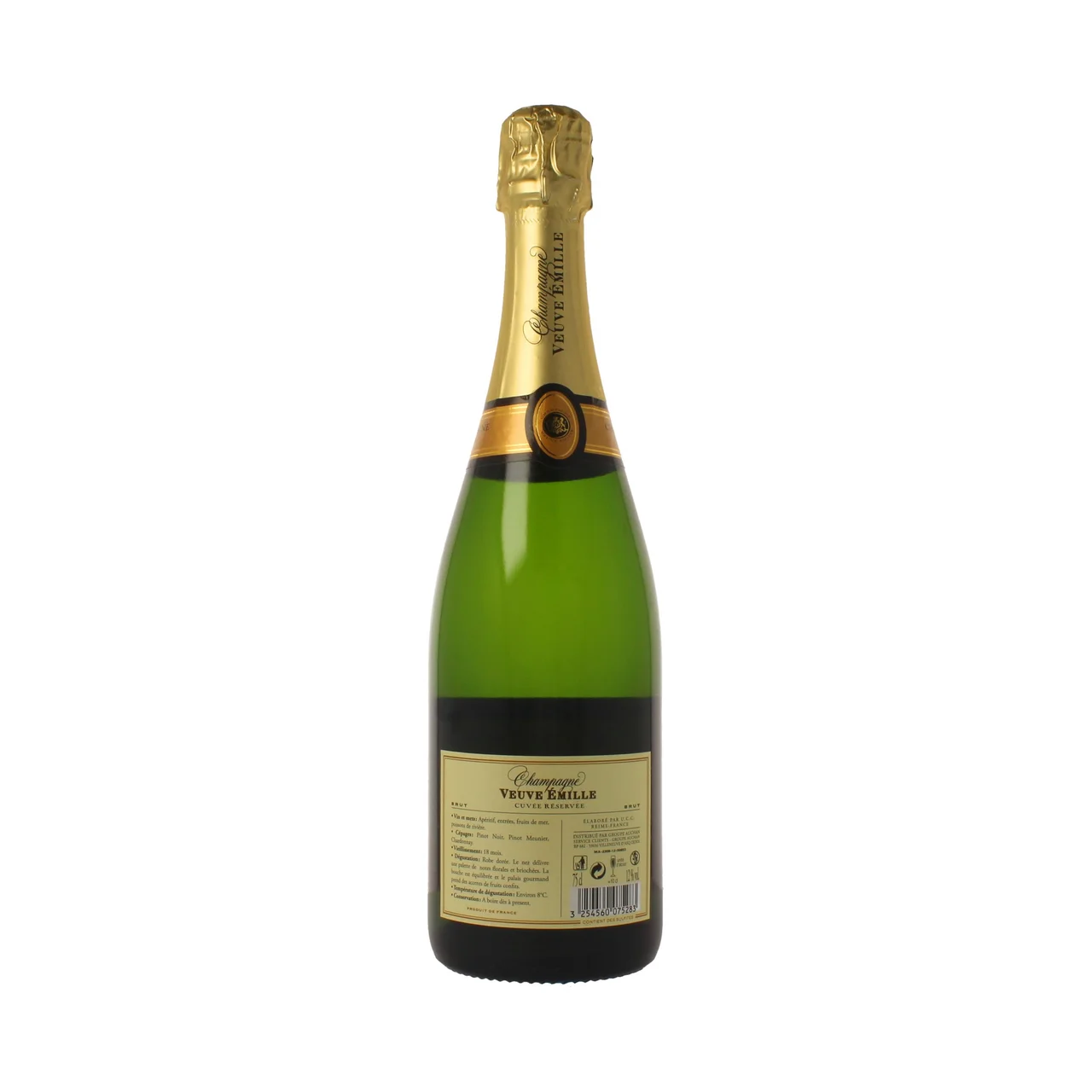 Champagne brut botella de 75 cl.
