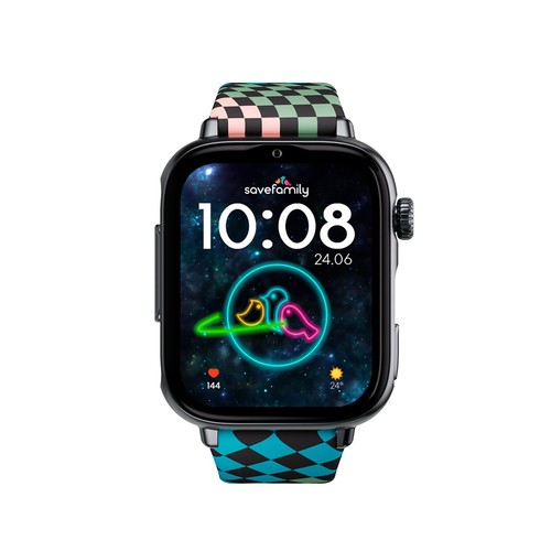 Smartwatch SAVEFAMILY SaveWatch Plus 2 , Esfera Negra, Correa de Silicona Loop"..
