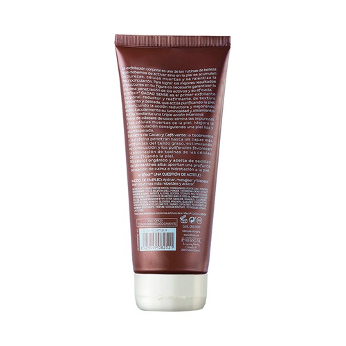E"LIFEXIR Emulsión con acción exfoliante, reductora y reafirmante E´LIFEXIR Cacao sense 200 ml.