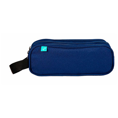 Portatodo Con Asa 3 Compartimentos Polyester Azul ALCAMPO