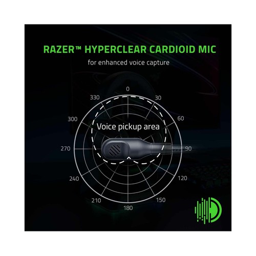 Auriculares gaming RAZER BlackShark V2 X, Sonido envolvente 7.1.