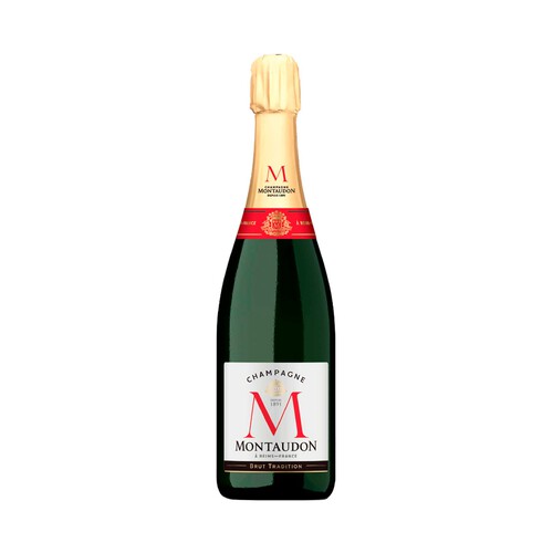 Champagne brut elaborado en Francia MONTAUDON botella de 75 cl.
