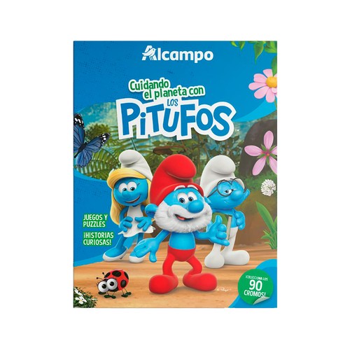 Álbum cuidando el planeta con LOS PITUFOS