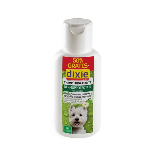 DIXIE Champú acondicionador y desodorante perro 3 en 1. 500 ml.