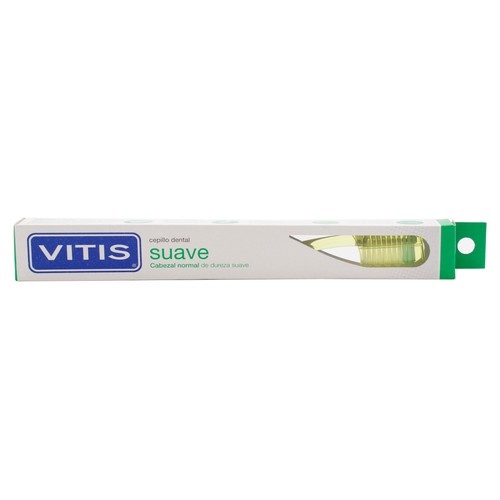 VITIS Cepillo dental con cabezal normal y dureza suave VITIS.