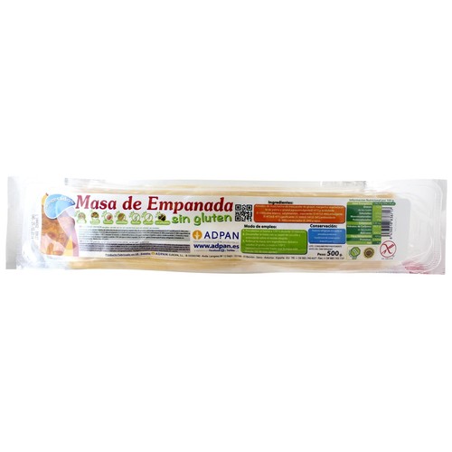 Masa de empanada, elaborada sin gluten ADPAN 500 g.