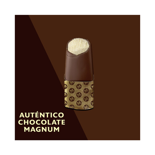 MAGNUM Helado de vainilla cubierto de chocolate con leche MAGNUM Classic de Frigo 10 x 29 ml.