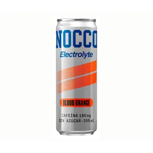 NOCCO Bebida electrolyte blood orange 355 ml.