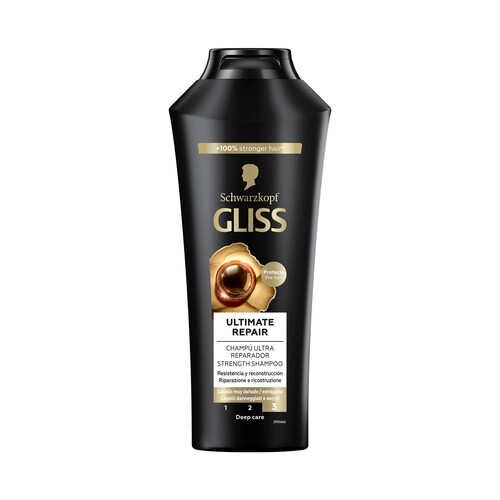 GLISS Champú ultra reparador para cabello muy dañado y/o seco