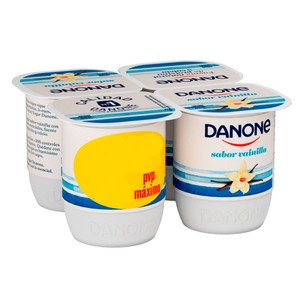 Imagen de DANONE Yogur con sabor a vainilla, elaborado con fermentos naturales 4 x 120 g.