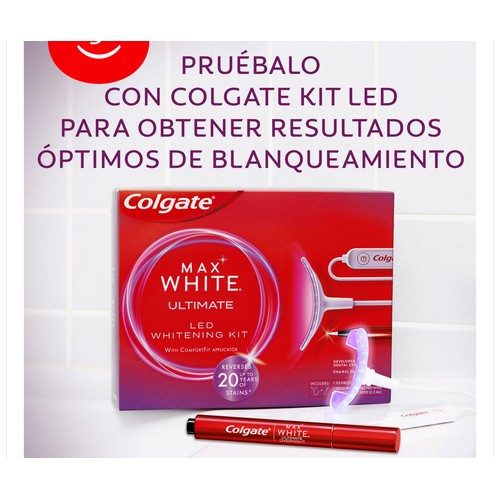 COLGATE Max white ultimate Pincel blanqueador nocturno seguro para el esmalte.