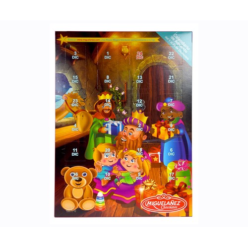 MIGUELAÑEZ Calendario de Adviento de chocolate 75 g.