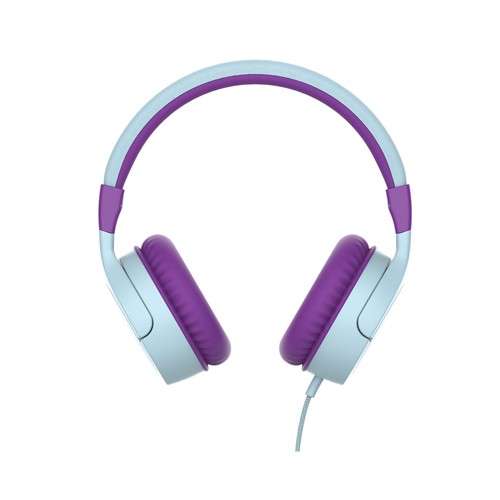 Auriculares tipo diadema para niños QILIVE Q.1094 lila/azul, con cable