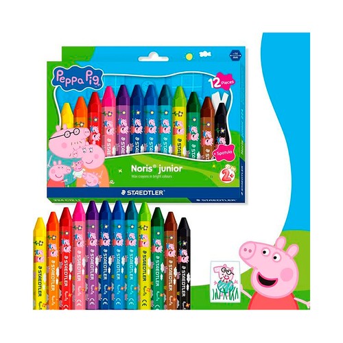 Set 12 ceras color noris junior - Peppa Pig. STAEDTLER