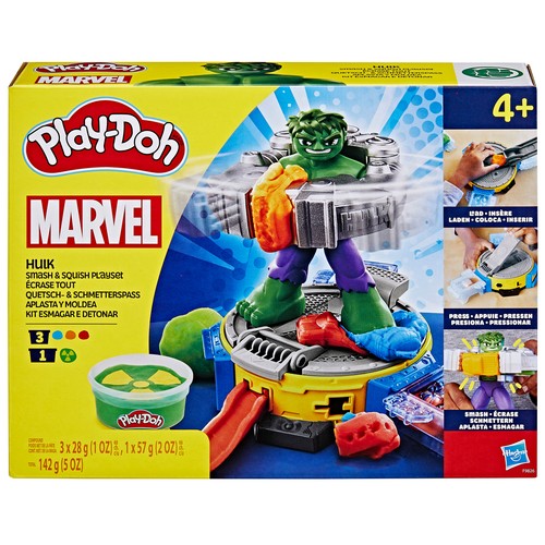 Play-Doh Marvel Set De Juego Hulk aplasta y moldea +4 Años HASBRO