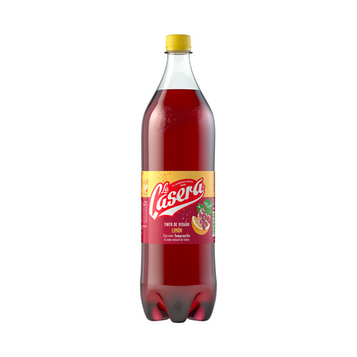 LA CASERA Tinto de verano con zumo natural de limón LA CASERA botella de 1,5 l.
