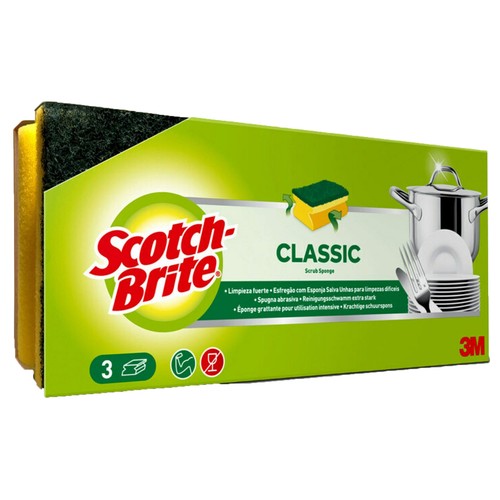 SCOTCH-BRITE Estropajo salvauñas 3 uds