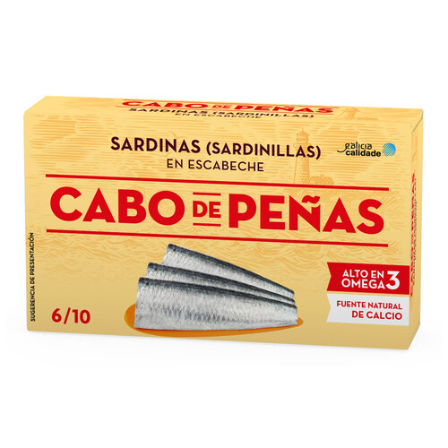 CABO DE PEÑAS Sardinillas en escabeche lata de 60 g.