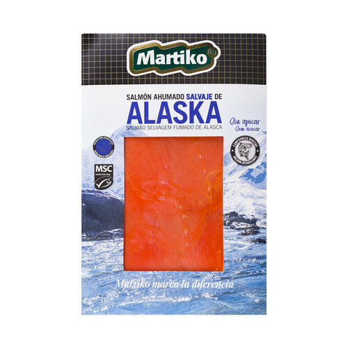 MARTIKO Salmón salvaje de Alaska ahumado MARTIKO 80 gr.