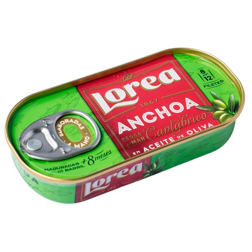 LOREA Filetes de anchoa en aceite de oliva 30 g.