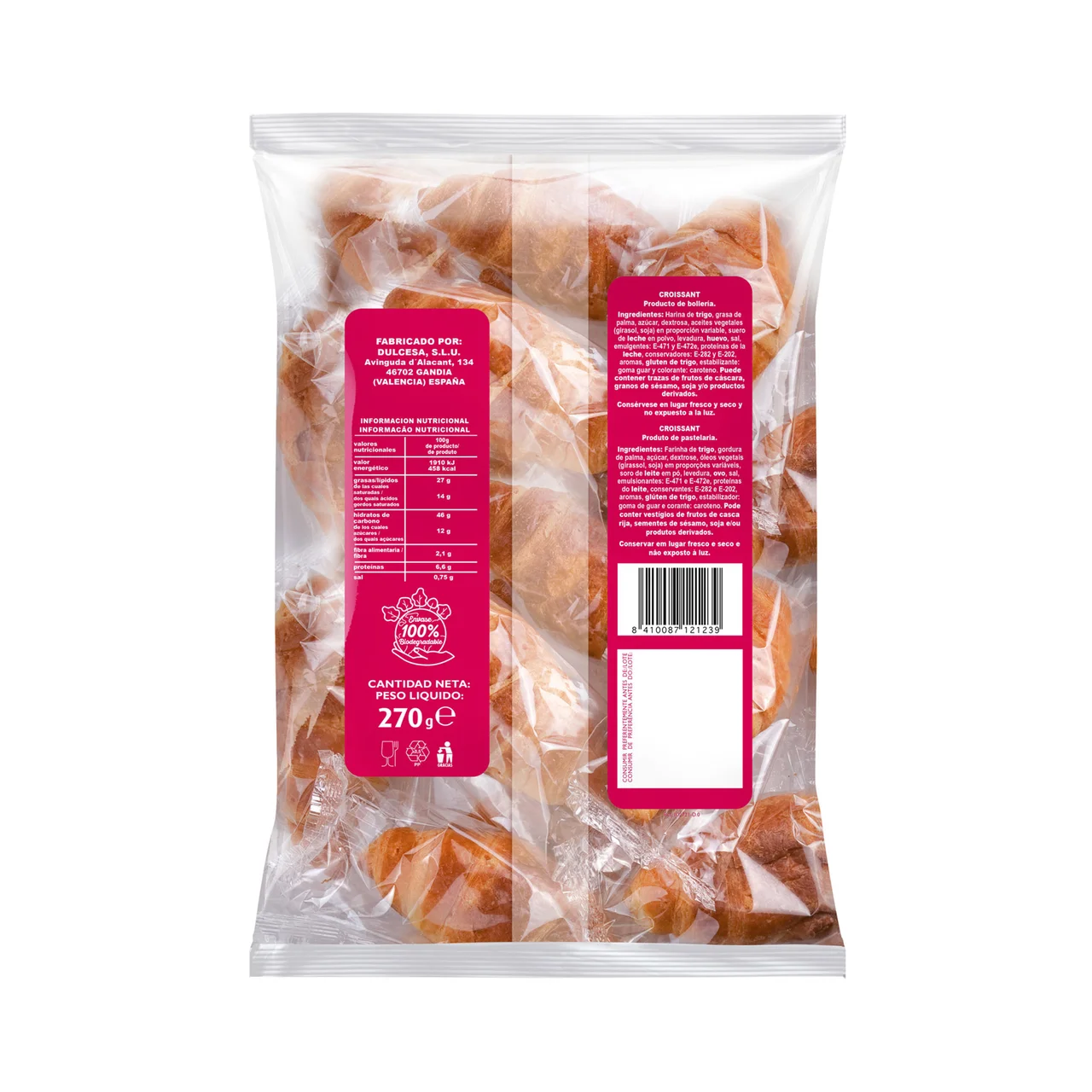 Bolsa de croissants clásicos 270 g.