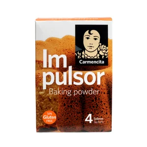 CARMENCITA Impulsor de bollería, gasificante 4 sobres 60 g.