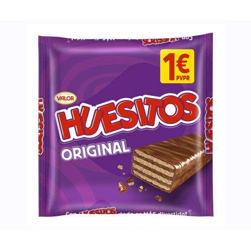 HUESITOS Barritas de chocolate 3 x 20 g.