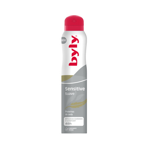 BYLY Desodorante en spray para mujer con eficacia antitranspirante hasta 48 horas BYLY Sensitive 200 ml.
