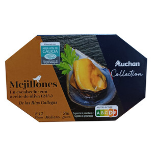 ALCAMPO GOURMET Mejillones en escabeche ALCAMPO GOURMET 69 g.