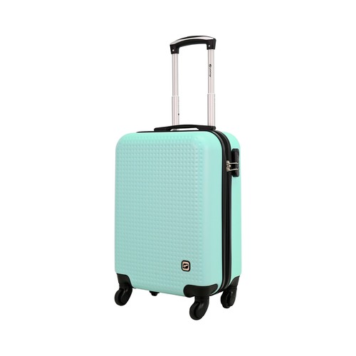 Maleta cabina tipo trolley talla S rígida de 4 ruedas con cierre lock, color menta - Dots. AIRPORT