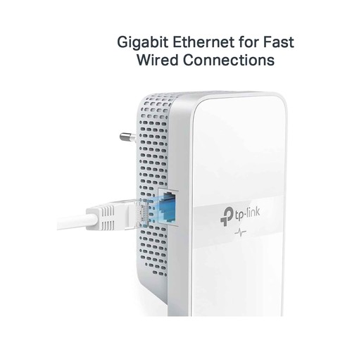 Kit Powerline Gigabit AV1000 Wi-Fi AC1200 ,TP-LINK WPA7617KIT ,Toma de Enchufe , Puertos Gigabit.
