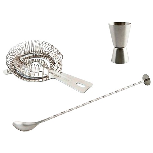 Set 3 piezas acero inox, para Gin Tonic Spirit . KOALA
