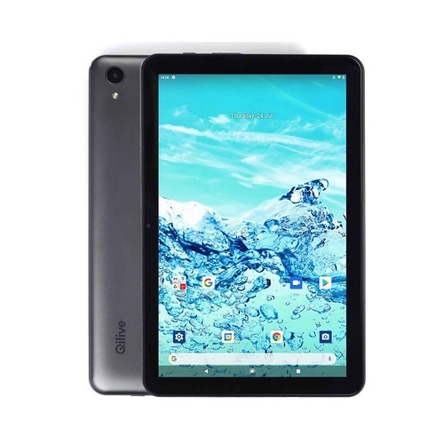 Tablet de 25,65cm (10,1") QILIVE Q3-21, Quad Core, 4GB Ram, 64GB, microSD, cámara frontal y trasera, Android 11.