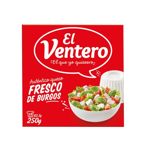 EL VENTERO Queso fresco natural 4X