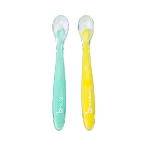 Pack de 2 cucharas de bebé BADABULLE.